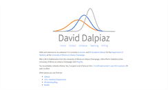 Desktop Screenshot of daviddalpiaz.com